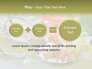 King Prawns Antipasti Riesengarnelen PowerPoint Template