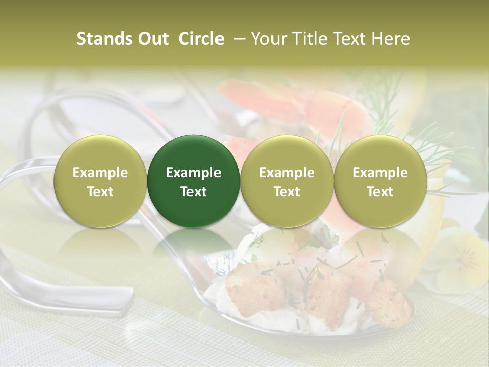 King Prawns Antipasti Riesengarnelen PowerPoint Template