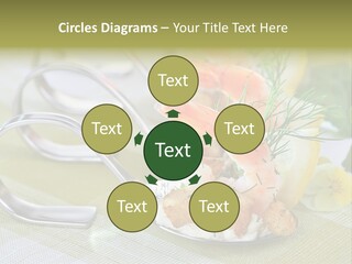 King Prawns Antipasti Riesengarnelen PowerPoint Template