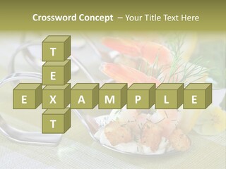 King Prawns Antipasti Riesengarnelen PowerPoint Template