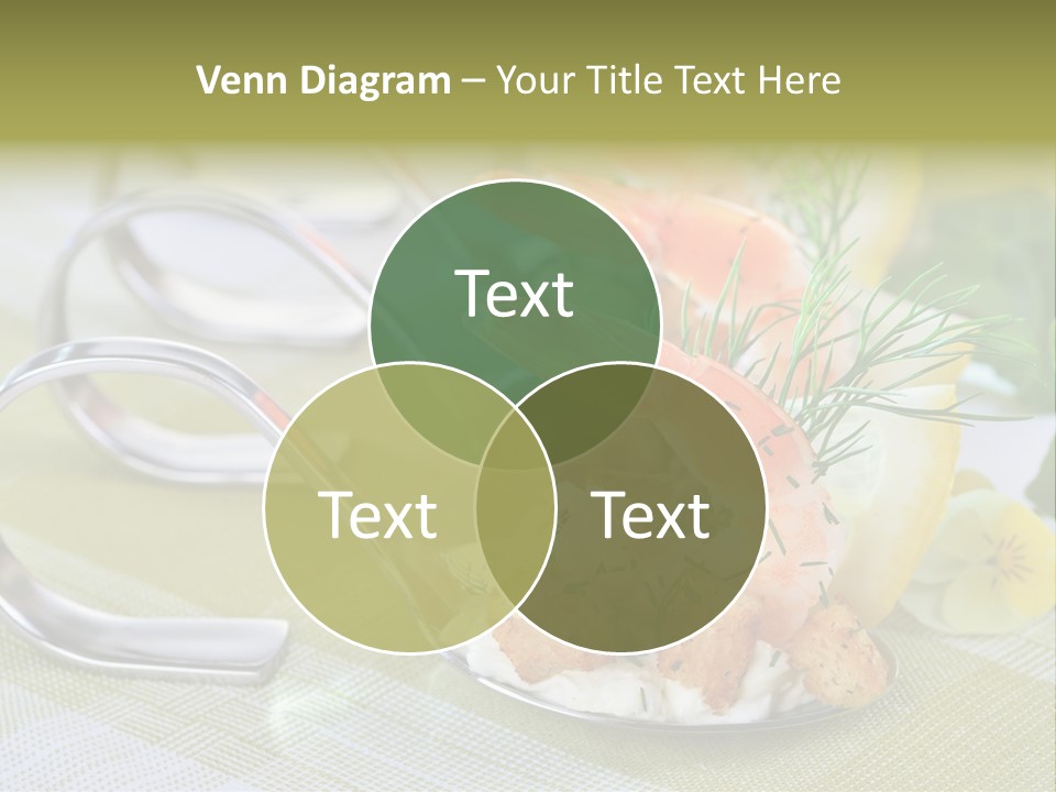 King Prawns Antipasti Riesengarnelen PowerPoint Template