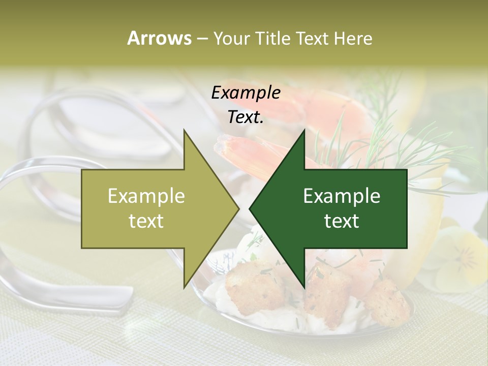 King Prawns Antipasti Riesengarnelen PowerPoint Template