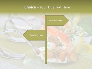 King Prawns Antipasti Riesengarnelen PowerPoint Template