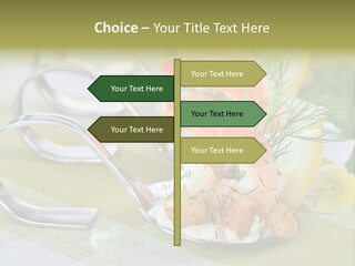 King Prawns Antipasti Riesengarnelen PowerPoint Template