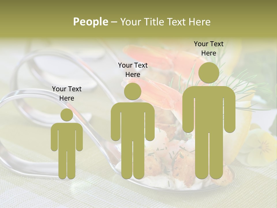 King Prawns Antipasti Riesengarnelen PowerPoint Template