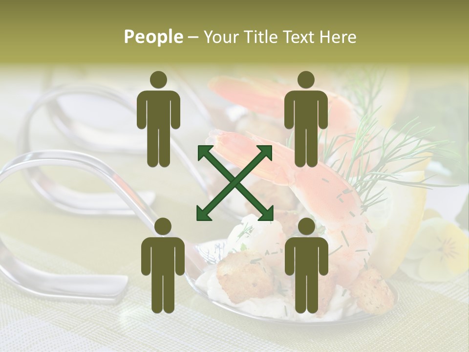 King Prawns Antipasti Riesengarnelen PowerPoint Template