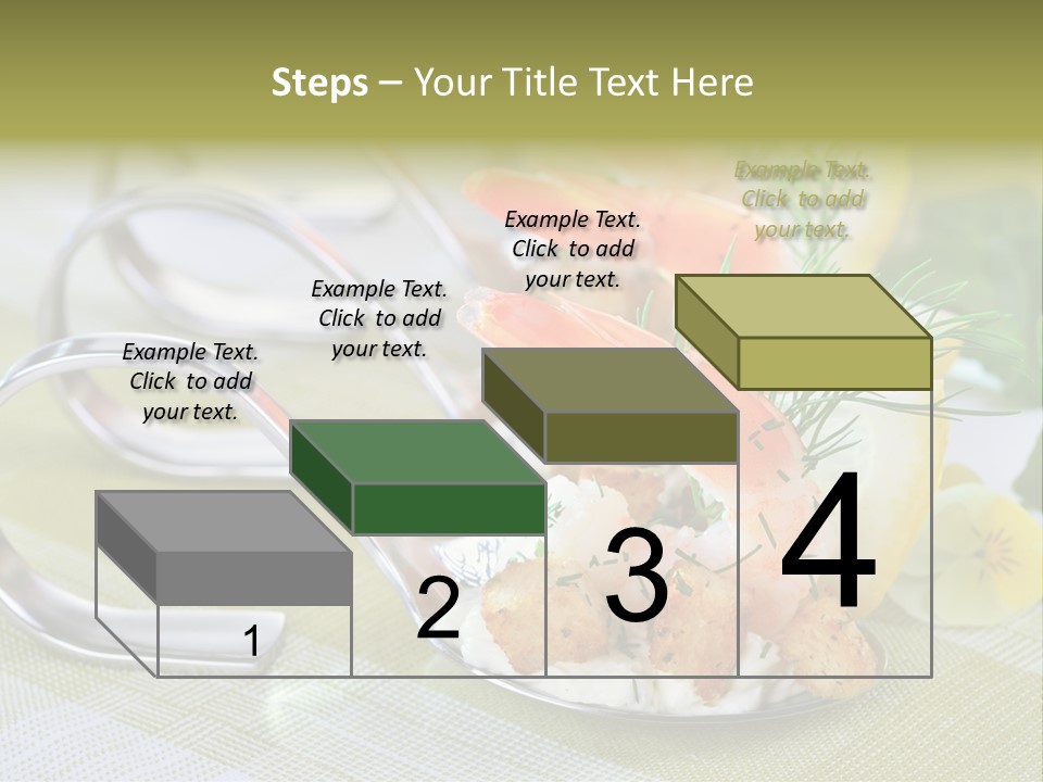 King Prawns Antipasti Riesengarnelen PowerPoint Template