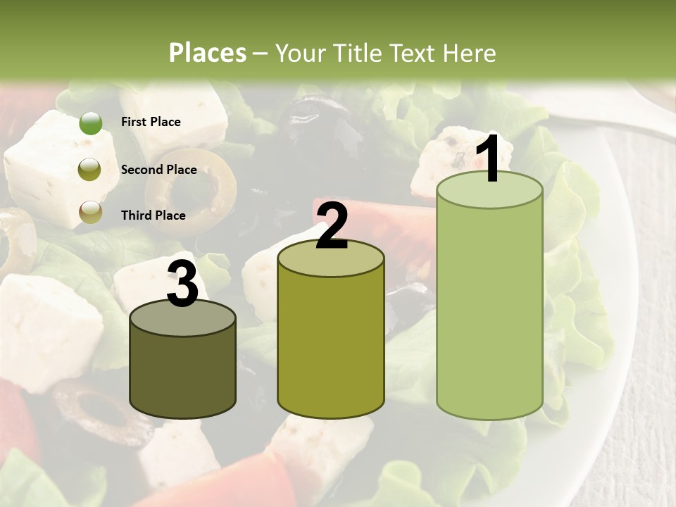 Mixed Fresh Vegetarian PowerPoint Template