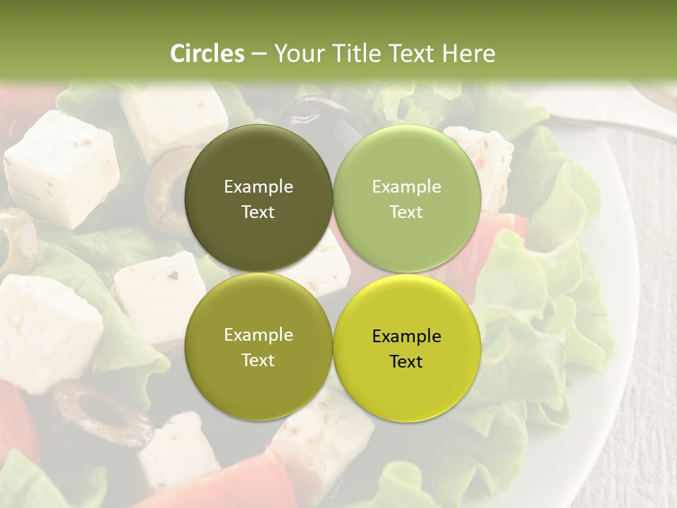 Mixed Fresh Vegetarian PowerPoint Template