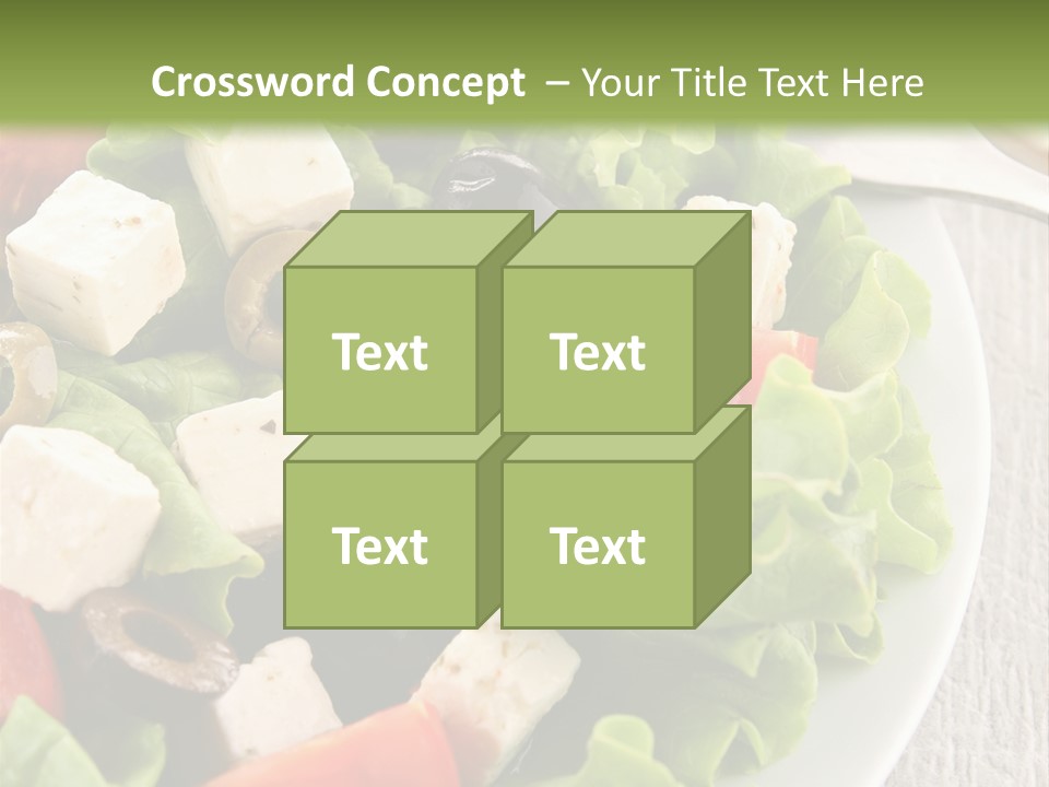 Mixed Fresh Vegetarian PowerPoint Template