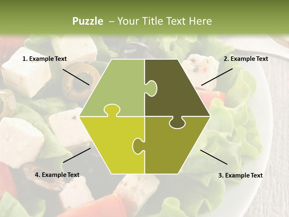 Mixed Fresh Vegetarian PowerPoint Template