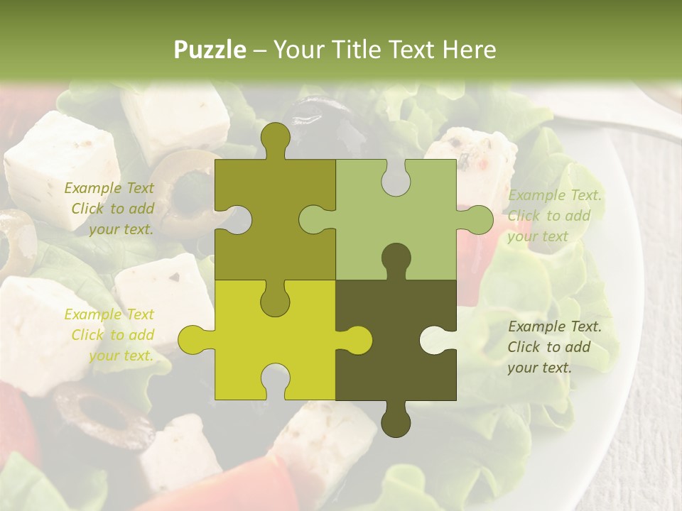 Mixed Fresh Vegetarian PowerPoint Template