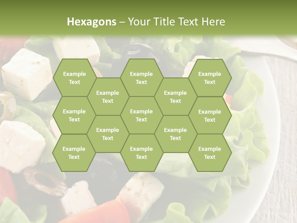 Mixed Fresh Vegetarian PowerPoint Template