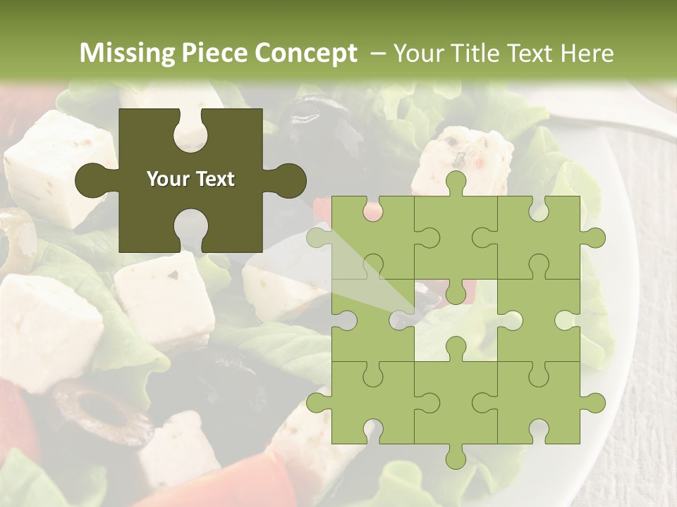 Mixed Fresh Vegetarian PowerPoint Template