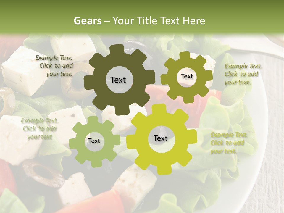Mixed Fresh Vegetarian PowerPoint Template
