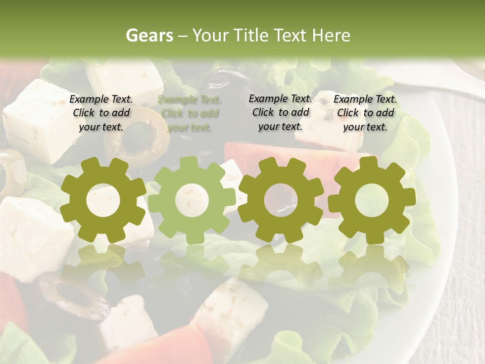 Mixed Fresh Vegetarian PowerPoint Template