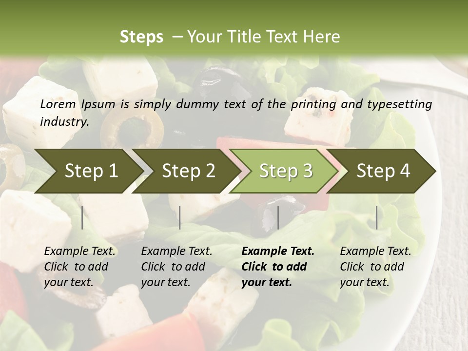 Mixed Fresh Vegetarian PowerPoint Template