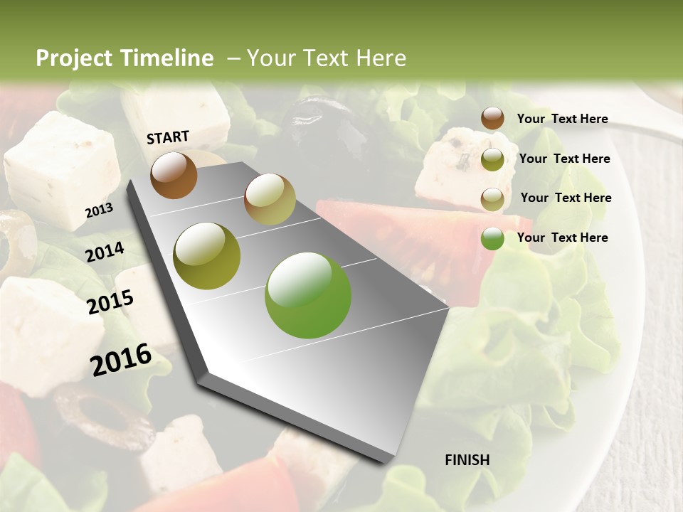 Mixed Fresh Vegetarian PowerPoint Template