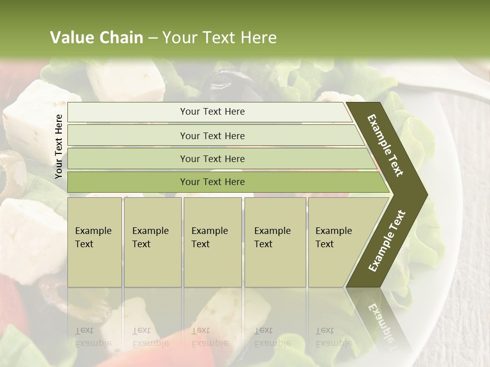 Mixed Fresh Vegetarian PowerPoint Template