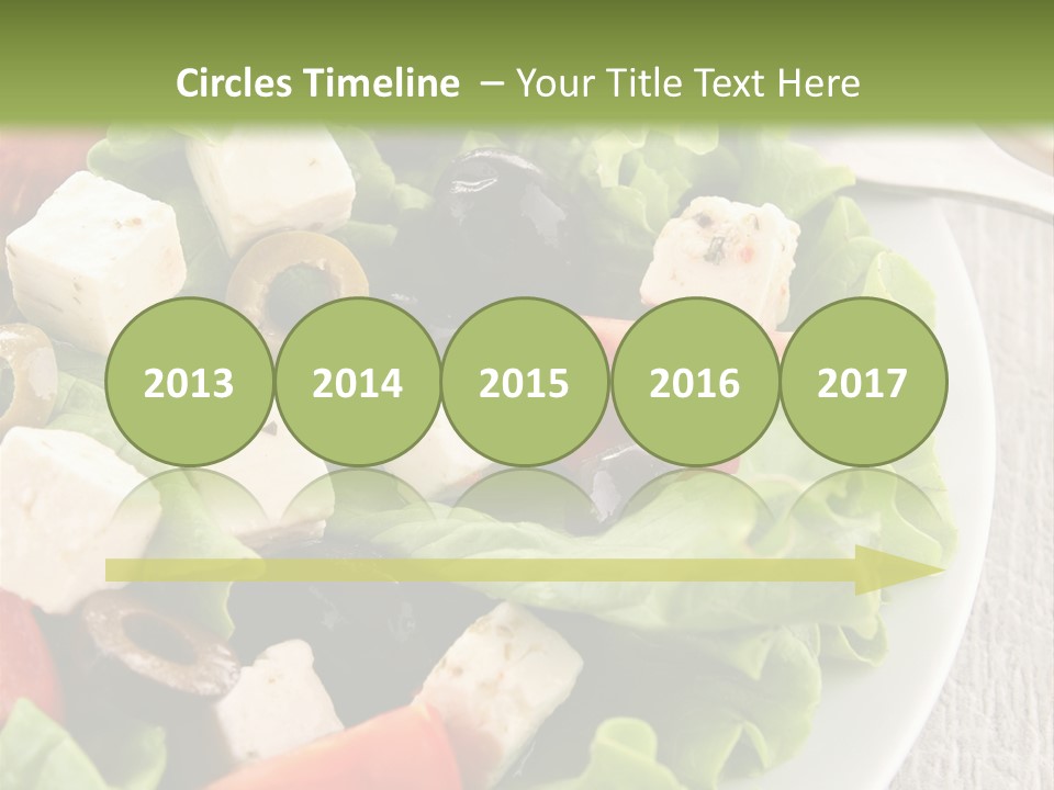 Mixed Fresh Vegetarian PowerPoint Template