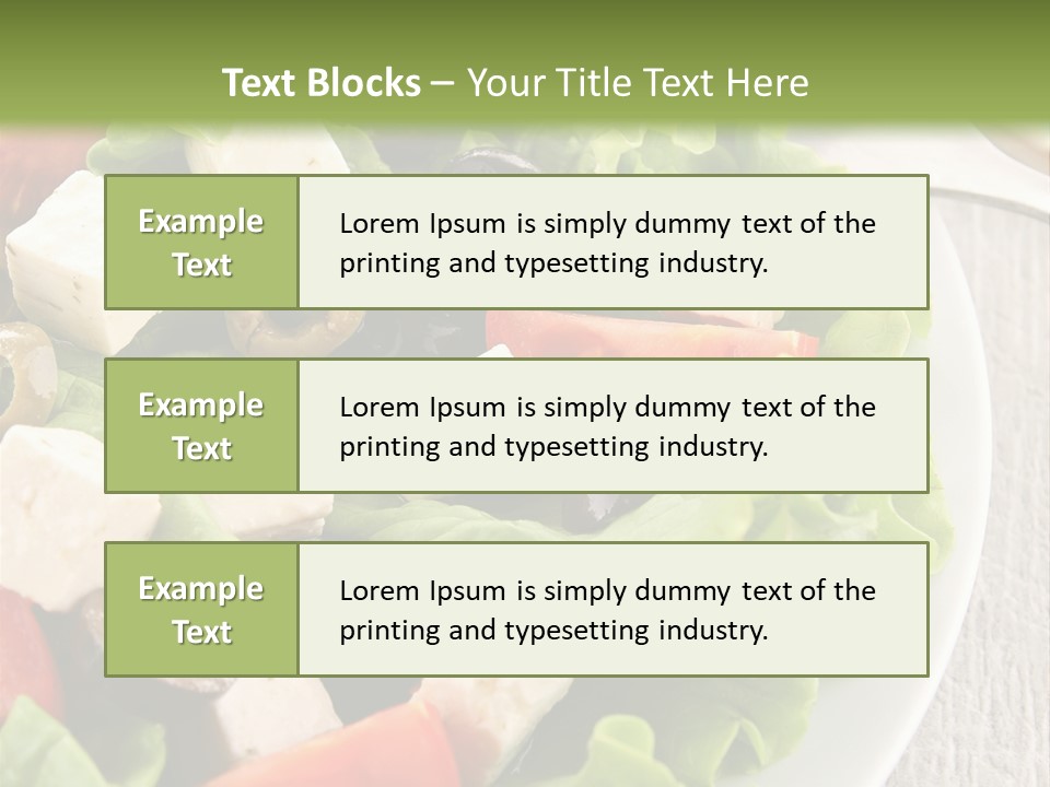 Mixed Fresh Vegetarian PowerPoint Template