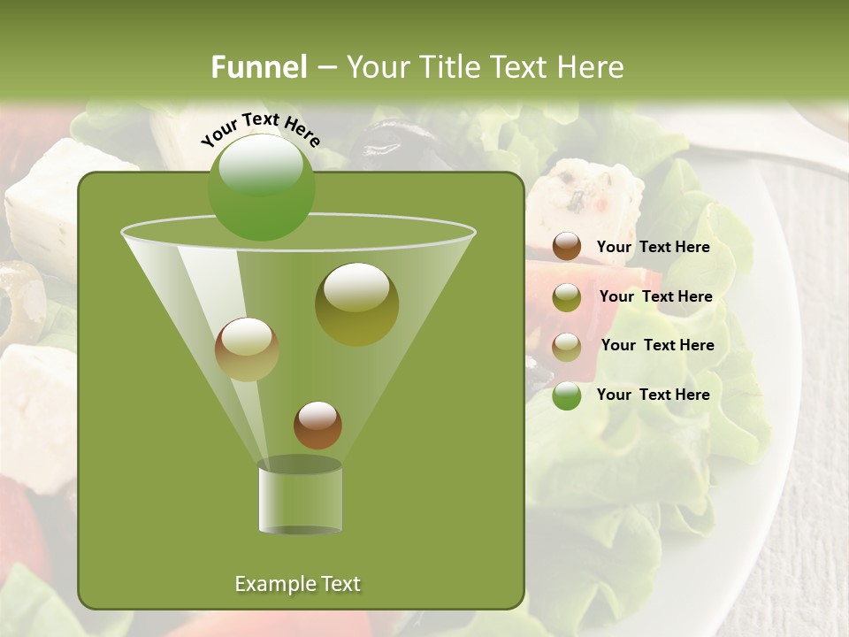 Mixed Fresh Vegetarian PowerPoint Template