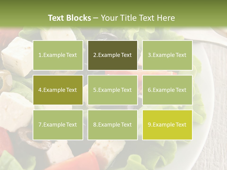 Mixed Fresh Vegetarian PowerPoint Template