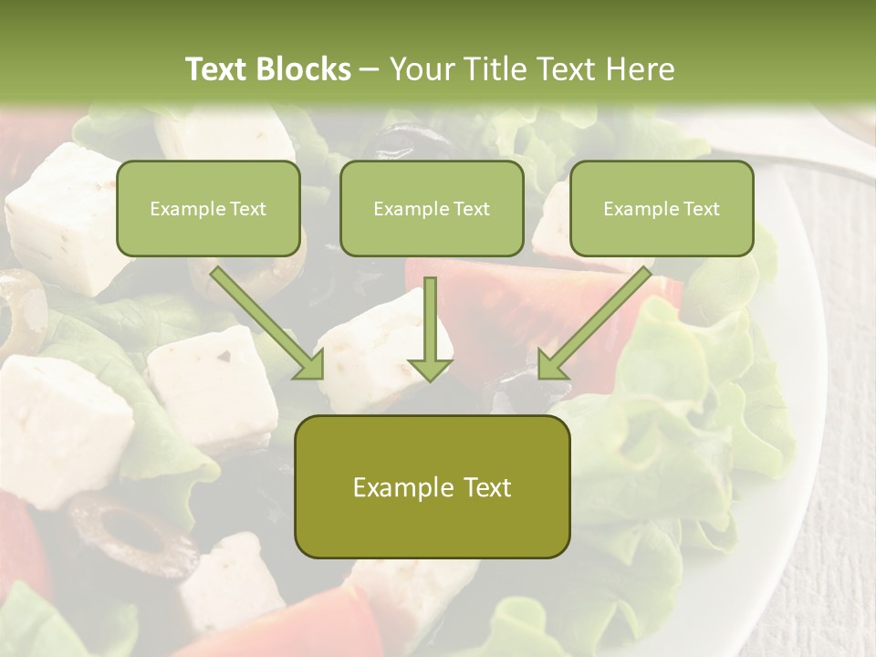 Mixed Fresh Vegetarian PowerPoint Template