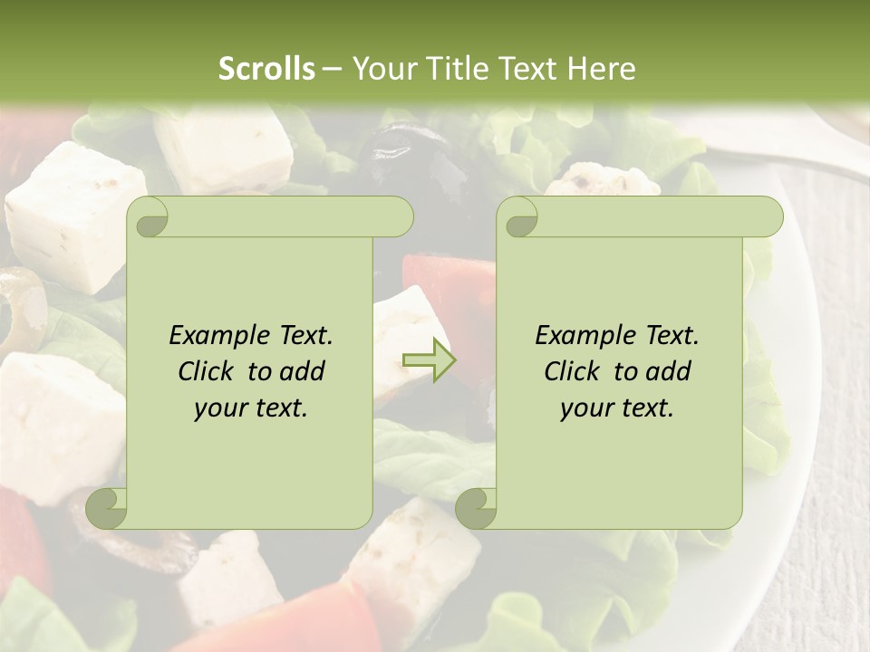 Mixed Fresh Vegetarian PowerPoint Template