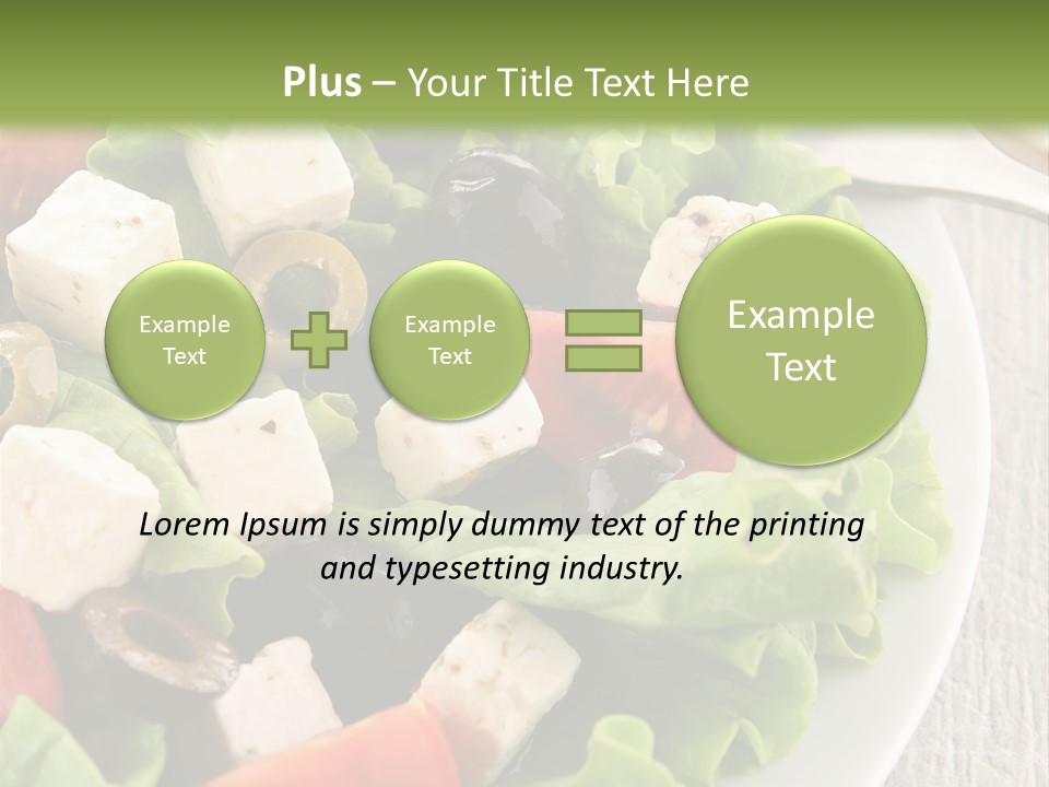 Mixed Fresh Vegetarian PowerPoint Template