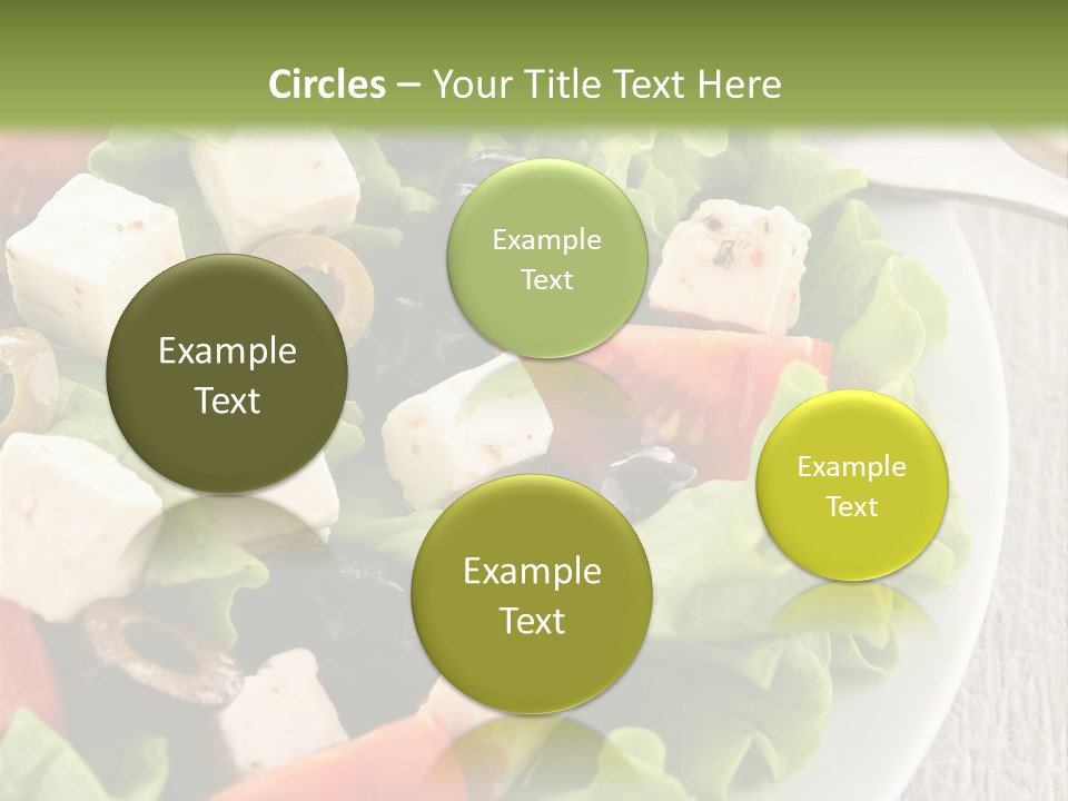 Mixed Fresh Vegetarian PowerPoint Template