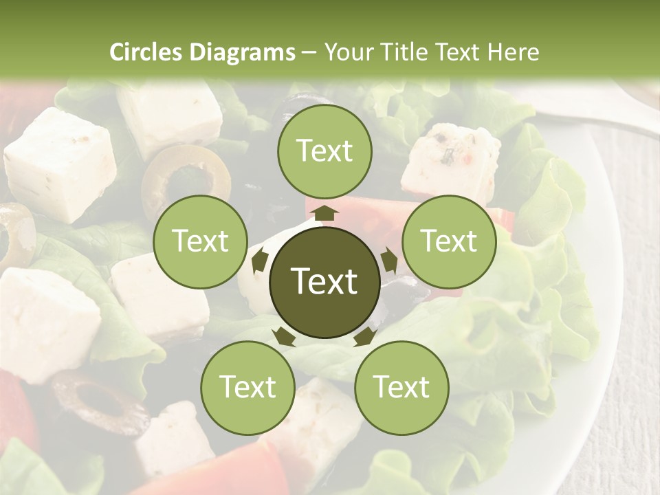 Mixed Fresh Vegetarian PowerPoint Template