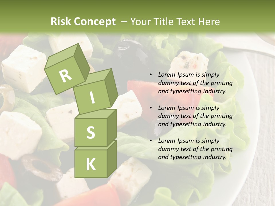 Mixed Fresh Vegetarian PowerPoint Template