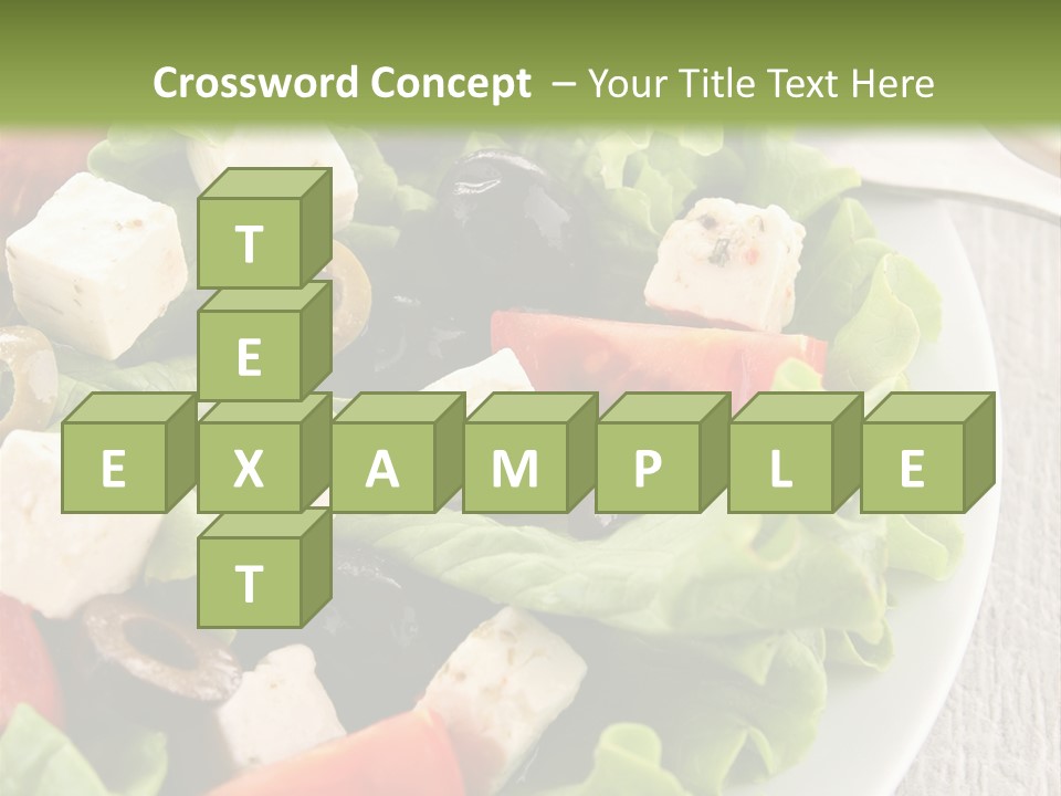 Mixed Fresh Vegetarian PowerPoint Template