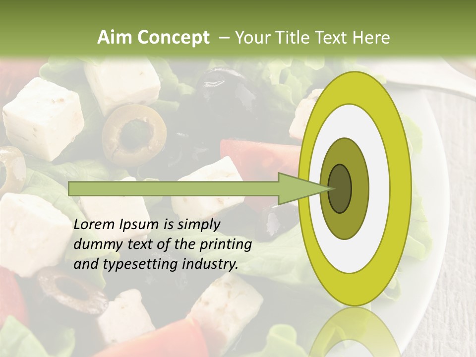 Mixed Fresh Vegetarian PowerPoint Template