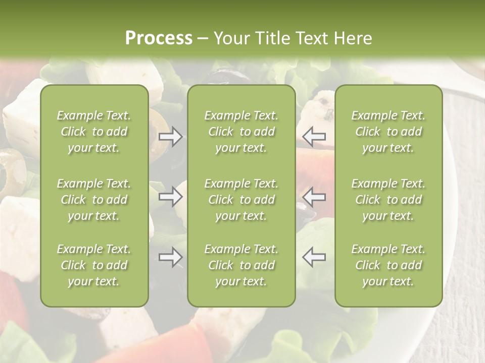 Mixed Fresh Vegetarian PowerPoint Template
