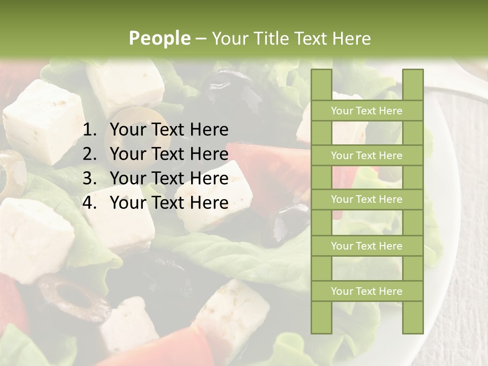Mixed Fresh Vegetarian PowerPoint Template