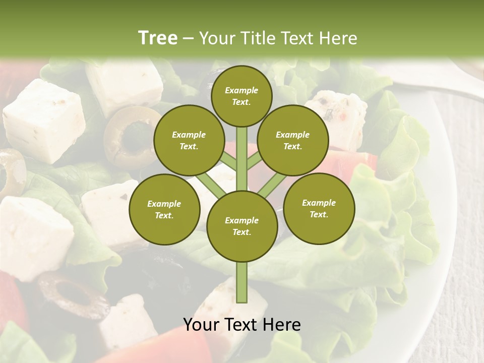 Mixed Fresh Vegetarian PowerPoint Template