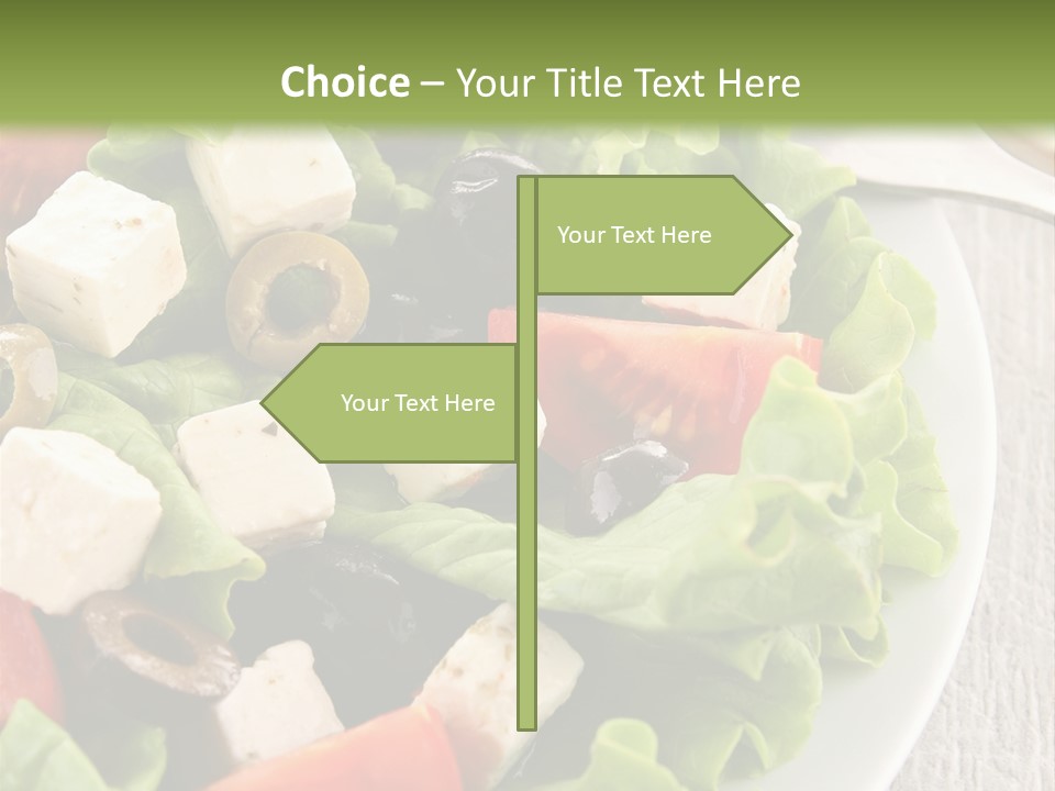Mixed Fresh Vegetarian PowerPoint Template
