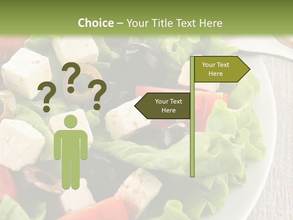 Mixed Fresh Vegetarian PowerPoint Template