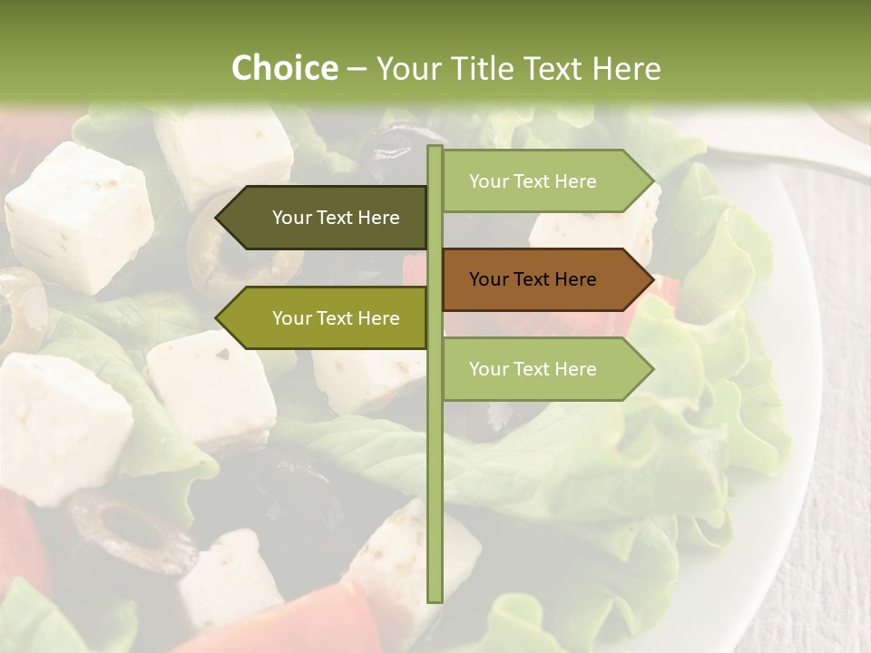 Mixed Fresh Vegetarian PowerPoint Template