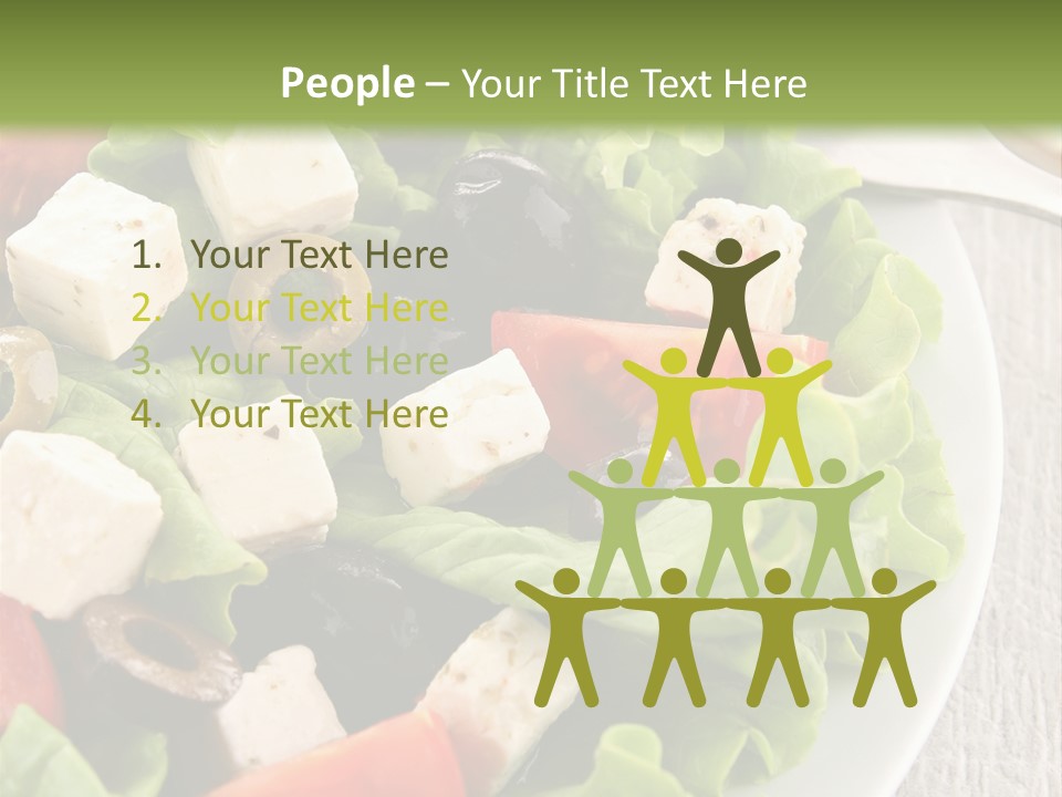 Mixed Fresh Vegetarian PowerPoint Template