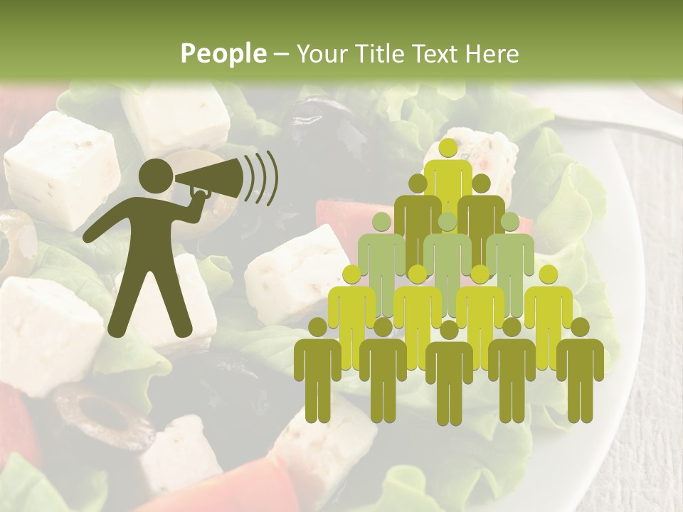 Mixed Fresh Vegetarian PowerPoint Template