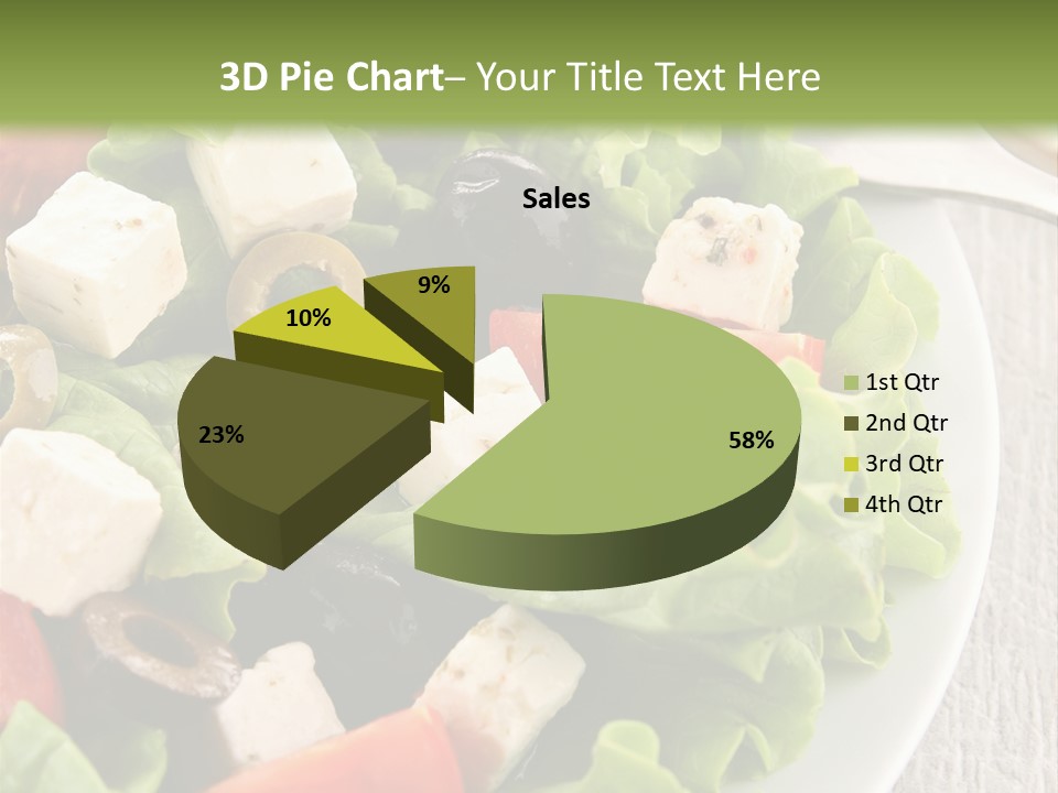 Mixed Fresh Vegetarian PowerPoint Template