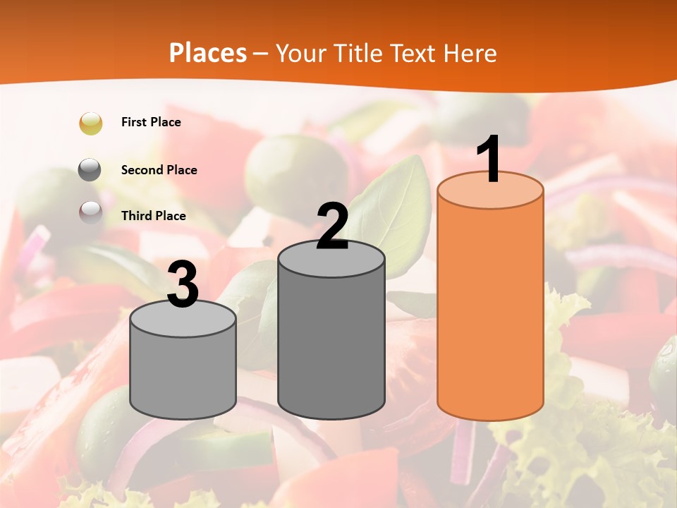 Lettuce Mediterranean Cuisine Tomatoes PowerPoint Template