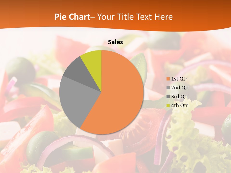 Lettuce Mediterranean Cuisine Tomatoes PowerPoint Template