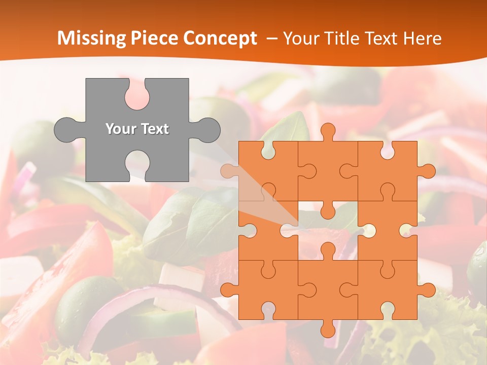 Lettuce Mediterranean Cuisine Tomatoes PowerPoint Template