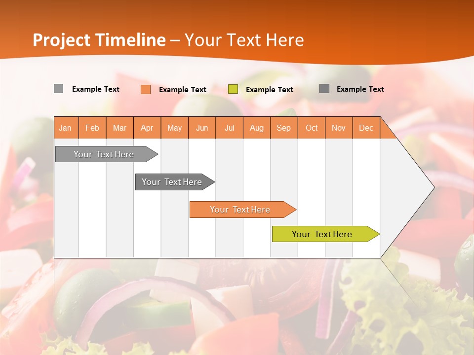 Lettuce Mediterranean Cuisine Tomatoes PowerPoint Template