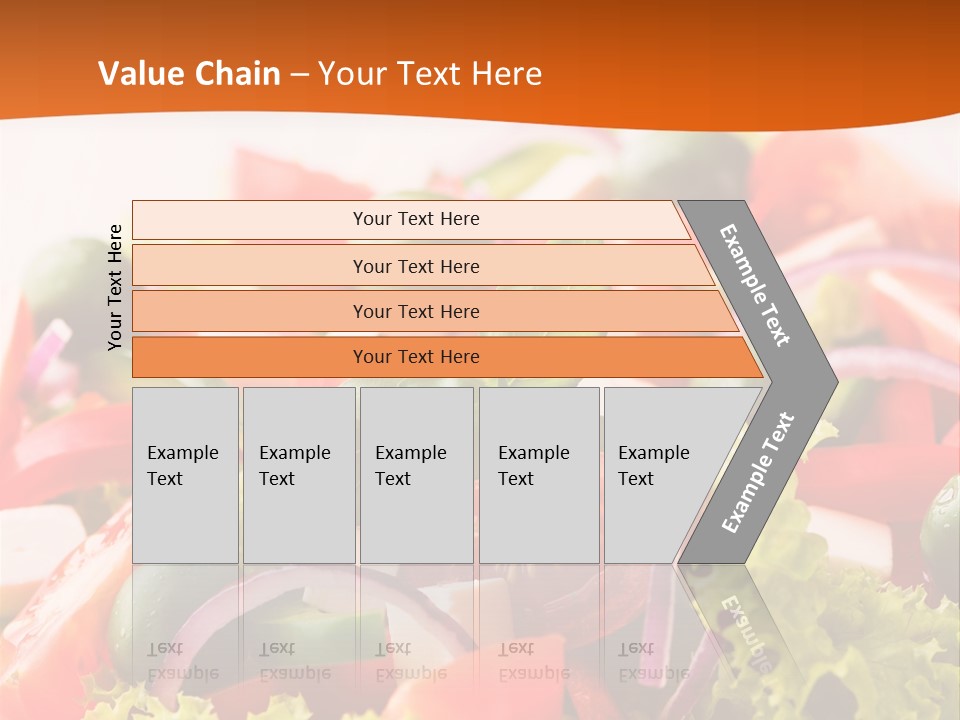 Lettuce Mediterranean Cuisine Tomatoes PowerPoint Template