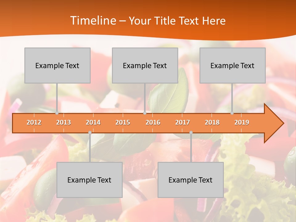 Lettuce Mediterranean Cuisine Tomatoes PowerPoint Template